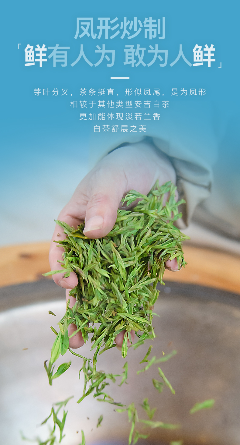 预售 艺福堂 2022新茶 明前特级安吉白茶 100g 图8