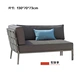 Ghế sofa ngoài trời sofa bàn cà phê kết hợp đồ nội thất mây Bắc Âu ban công ngoài trời Sân ngoài trời thư giãn ngoài trời Ghế mây đơn giản - Bàn ghế ngoài trời / sân