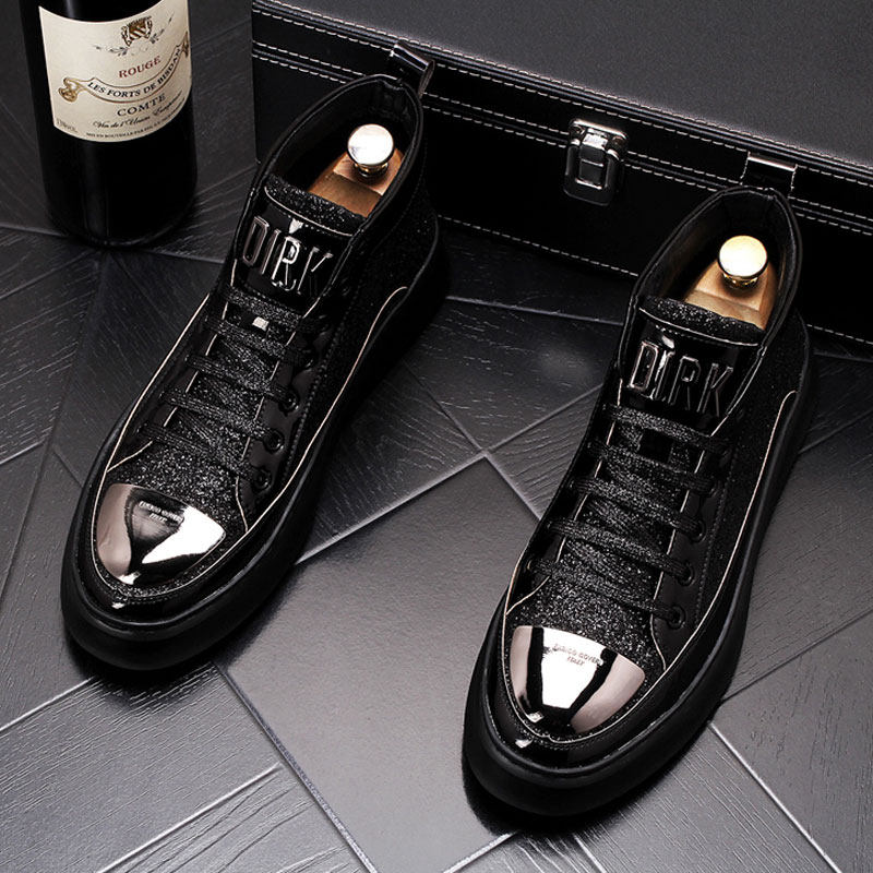 European Station Men's shoes Chauding summer 2022 new Korean version 100 hitch fashion high cylinder shoes black Inn Wind Martin boots