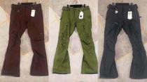 VOLCOM diamond solid cut with kneecap cut for men and women with the same ski pants 2290
