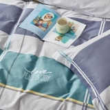 盛宇 Хлопковый комплект, простыня, пододеяльник, 4 предмета, простой и элегантный дизайн, популярно в интернете, 3 предмета