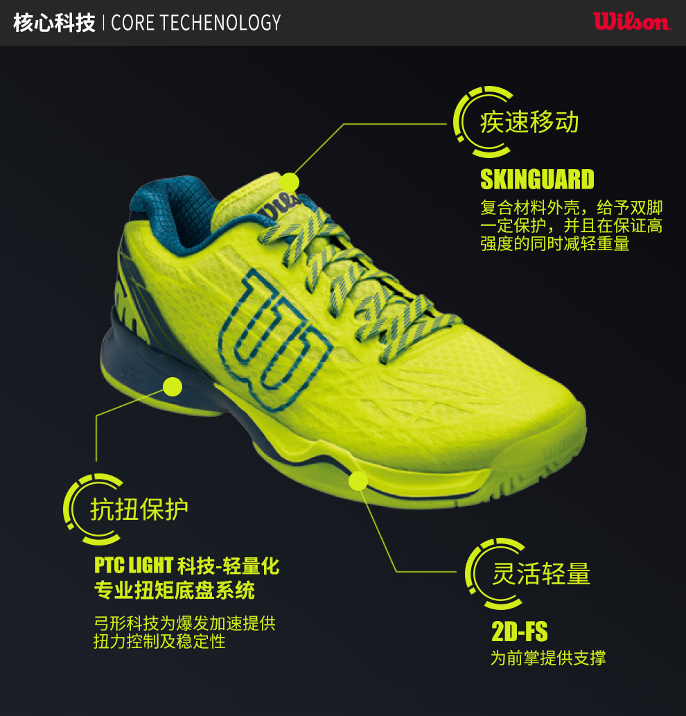 [2018 mới] Wilson Weir THẮNG KAOS 2.0 Federer giày quần vợt nam giới và phụ nữ vài đôi giày thể thao giày sneaker nữ hot trend 2021
