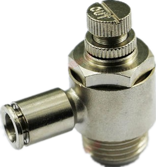 Full copper metal quick screw joint throttle SL modulating valve throttle valve SL6-01 8-02 10-03 12-04 M5