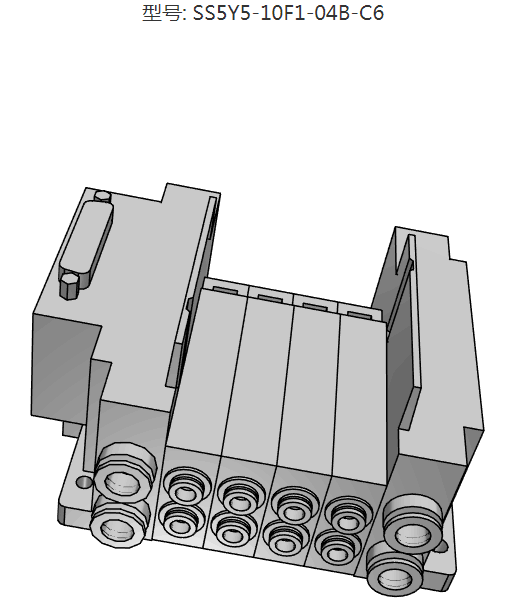 SMC SY5000 D-type auxiliary socket SS5Y5-10F1-04B-C6 SS5Y5-10F1-04BS-C6