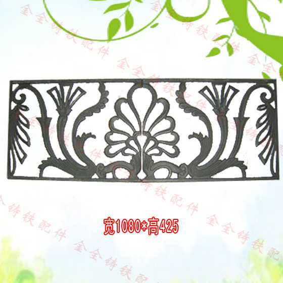Raw Iron Decoration Accessories Gate Railing Cast Iron Floras Auvinic Retro Raw Iron Flowers Spot Hot Sell