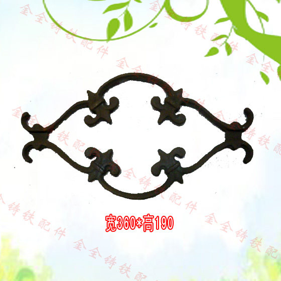 Iron Art Small Themed Flowers Cover 12 Pipe Decoration Accessories Cast Raw Iron Parts Hardware Accessories Spot Hot Sell