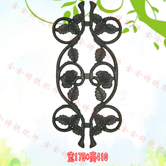 Cast Iron Railing Rose Flower Accessories Now Goods Supply Iron Art Decoration Combined Flower Semi-finished Raw Iron Flower Castings