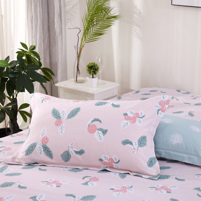 Cotton pillowcase pillowcase cotton pair of suit autumn and winter 48 * 74 single pillowcase