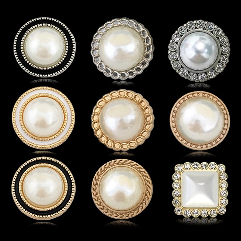 Twist button button round cashmere coat button high-end button luxury high-end all-match pearl retro clothes accessories