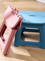 Folding stool home space-saving portable Mazarden-style plastic small bench childrens shoe changing stool sturdy small chair