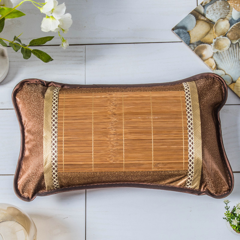Bamboo Pillow Tea Leaves Bamboo Leaves Summer Ice Silk Cool Pillow Adults Children Breathable Sleep sleeping special Dormitory Student Pillow
