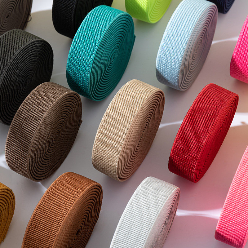 2cm elastic band double-sided twill with wide tightness thickened flat elastic waistband fine elastic rubber band oak clothing accessories-Taobao