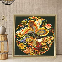 KS Cross -STITCH 2023 Новая вышиваемая вышиваемая спальня спальня из китайского стиля Palace Full Emelcodery Seven United Dragon и Phoenix Chengxiang