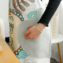 Creative hand-wiping cartoon rabbit apron adult apron anti-fouling oil-proof apron restaurant overalls hand-wiping apron