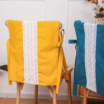 Chair Sleeve Nordic Fabric Modern Mesh Red Lace Chair Sleeve Minima Cotton Wood Chair Backrest Set Dining Table And Chairs Half Hood