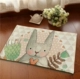 Meng Meng dễ thương thỏ thỏ hoạt hình dễ thương da lộn thảm thảm minh họa trong nhà đại sảnh phòng tắm thảm pad - Thảm thảm simili