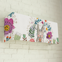 Don't take cute rabbit hang-up air conditioning cover cartoon cute air conditioning decorative cover all-inclusive air conditioning dust cover
