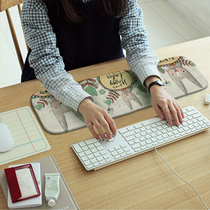 Cartoon cute rabbit keyboard elbow pad protective pad office elastic cotton fabric elbow pad office desk pad