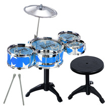 Childrens simulation drum set five-drum music toy drum percussion instrument jazz drum toy street stall