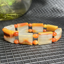 Ruihuang Cui Natural Jade Yunnan Huanglong Jade Fine Jewelry Fu Pai Bracelet Mens Bracelet Gift