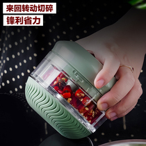 Manual garlic artifact mash garlic cut garlic pull garlic mince garlic chop pepper press garlic stir garlic