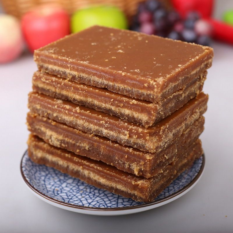 3 catty Sichuan Tured Sugar Block sugarcane Old Red Sugar Glutinous Rice Cake Pure Artisanal Bulk Red Sugar Ybente Produce Cool Pastry Black Sugar