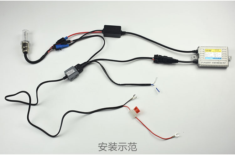 Đá cột xe máy đèn xenon H6 nhóm dòng điều khiển đèn Xenon đèn pha gần ánh sáng thay đổi chùm ánh sáng dây lắp đặt đèn pha siêu sáng cho airblade 125