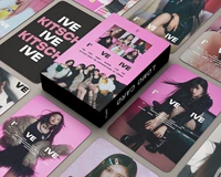 55 IVE Новый альбом Периферийная карта Lomo Postcard Postcard Zhang Yuanying Двойные открытки