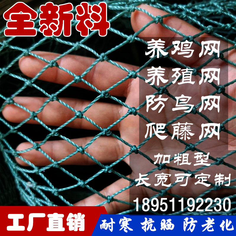 Outdoor chicken nets chicken nets purse chicken nets vegetable gardens purse seine poultry breeding nets plastic anti-chicken guardrail net nylon nets