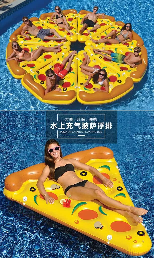 Nước bơm hơi hàng nổi kỳ lân gắn mới flamingo hồ bơi bên bờ biển nổi giường người lớn bơi vòng màu đỏ phao bơi tay