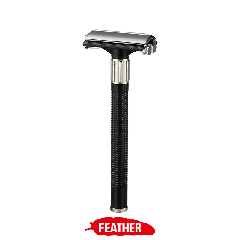 Japanese Imported Feather Manual Razor for Men, Traditional Double-Edged Blade Shaving Razor