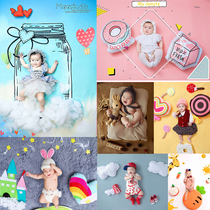 Photo studio shooting background cloth childrens photography selfie baby photo background paper creative cute newborn lying