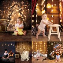 Taobao live background cloth HD Starlight Japan and South Korea wedding photo photo studio children props photo pp paper
