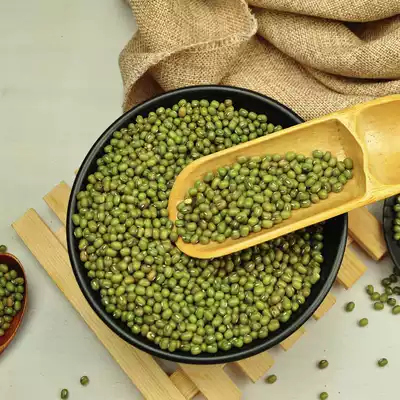 2021 Fresh farm mung bean mung bean soup Mung bean porridge ingredients Bulk mung bean grains 350g bags(buy 2 get 1 free)