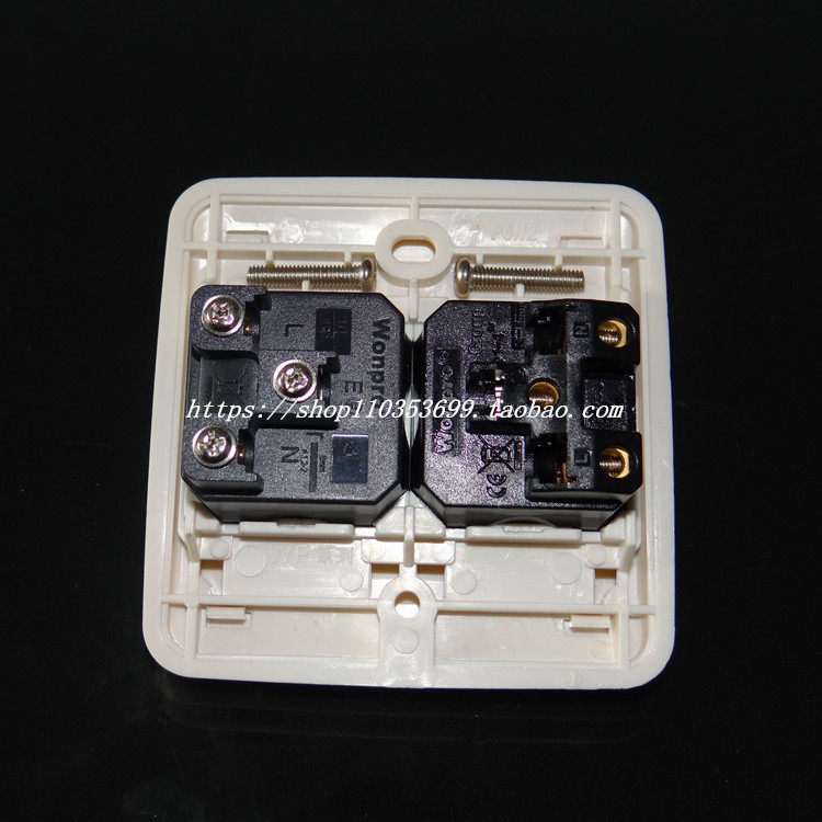 Steady without falling two 2 digits 86 Type 20A New national standard 8-hole panel High power wall Air conditioning Power socket 5000W