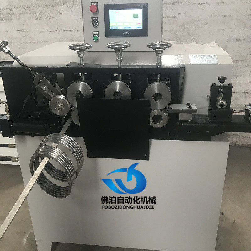 Hoop machine oil drum hoop ring machine fan hoop round machine CNC flat iron forming machine automatic fast automatic round machine