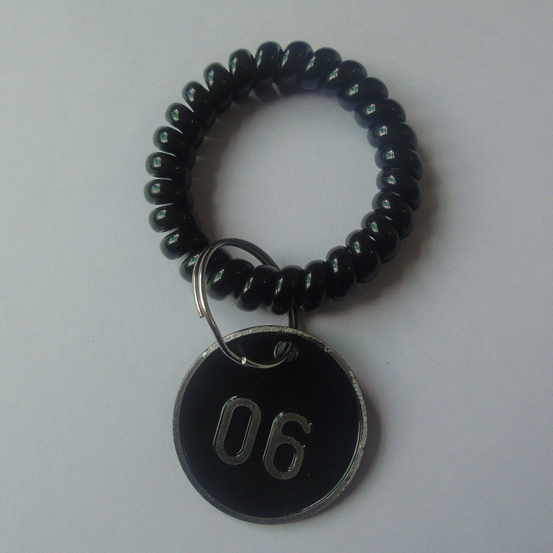 Spring Bracelet Sauna Hand Card Aluminum Alloy Number Plate Digital Storage More Wardrobe Metal Hand Card