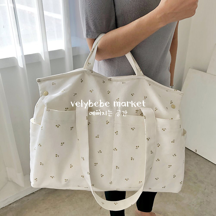 velybebe Korean ins wind small cherry daily large-capacity mummy bag multi-function bag