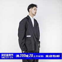 STREAMLET CHN: MALPOSITION SUIT OVERLAY MISALIGNMENT STRUCTURE RAW EDGE LOOSE BLAZER