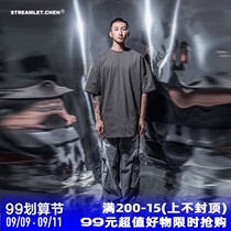 STREAMLET CHEN:GEOMETRY PANTS geometric pocket stitching design functional slacks