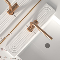 Faucet shelf mat diatom mud absorbent quick-drying hard mat kitchen sink bathroom sink hand washing storage mat