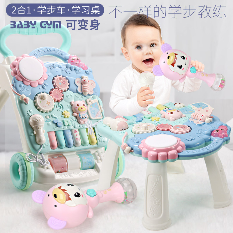 Bebe Todder Cavalier Pousser Jouet De Voiture Anti Roll Bebe Apprend A Marcher 6 7 18 Mois Poussette Garcon