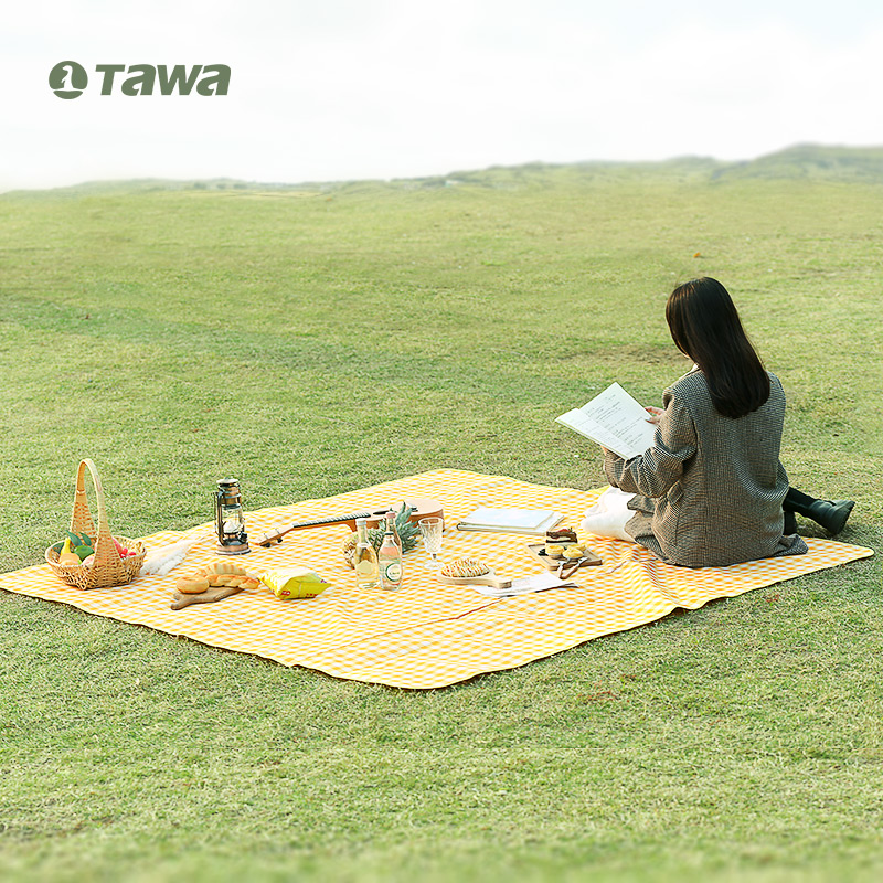 tawa190x200 large moisture proof mat Oxford cloth widened long picnic mat outdoor thickened waterproof mat Grass mat