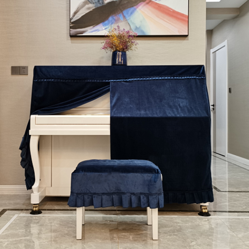 Piano Hood Eu Style Brief Modern Velvet Italy Thickened Full Hood Cloth Art upsets Dust Bench Hood Custom