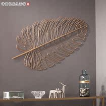 Bedroom bedside porch simple decoration wall wall decoration three-dimensional iron wall decoration creative pendant wall decoration