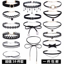 Bib Rope Forest Series Black 2018 Necklace Female Bone choker Flower Domineering Irregular Accessories Tide