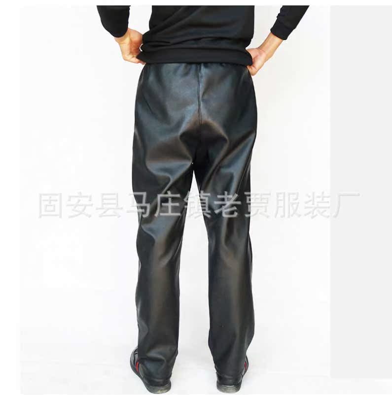 Quần áo chống thấm nước và da dầu phù hợp với nam giới và phụ nữ giết mổ thủy sản xe máy quần da pu quần áo bảo vệ chống bụi quần âu nam