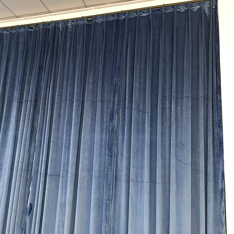 Custom Pure Color Thickening of Velvet Cloth Curtains Office Meeting Room Hotel Clubhouse Soundproofing Shading Heat Insulation Fabric Curtain
