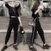 Quần harem Ulzzang đan phiên bản Hàn Quốc hoang dã mỏng manh bf phong cách nữ sinh viên Hong Kong hương quần thể thao thủy triều quần tây nữ Quần Harem