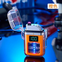 Оранжевая зажигалка, льняная сумка, подарочная коробка, с LED дисплеем